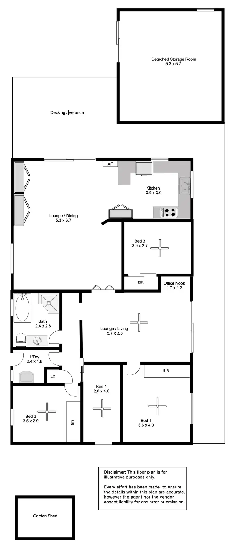 Floorplan of Homely house listing, 49 Milton Avenue, Port Lincoln SA 5606