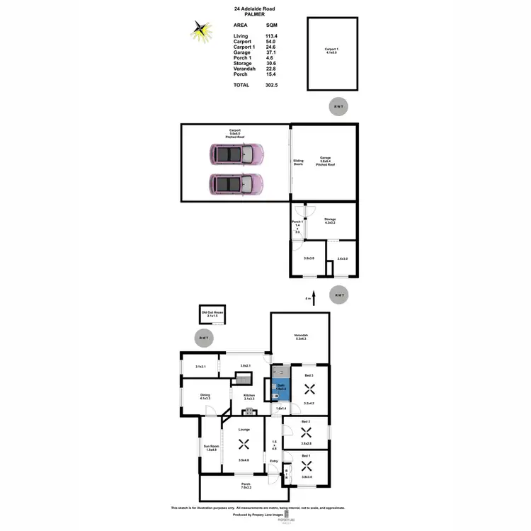 Floorplan of Homely house listing, 24 Adelaide Road, Palmer SA 5237