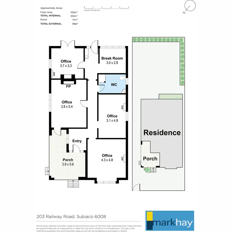 Floorplan of Homely house listing, 203 Railway Road, Subiaco WA 6008