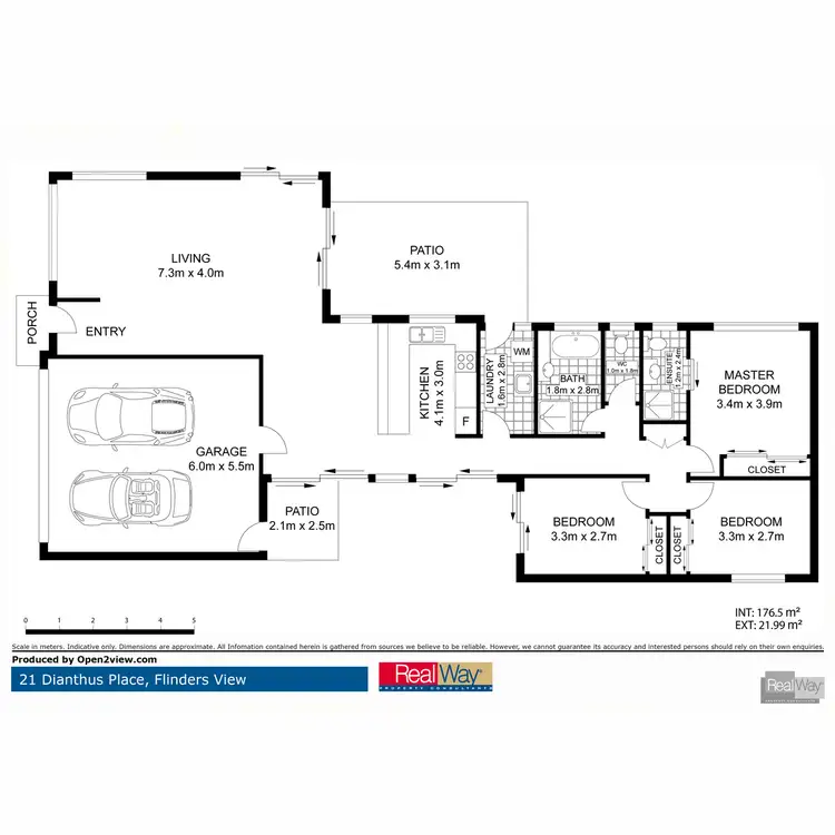 Floorplan of Homely house listing, 21 Dianthus Place, Flinders View QLD 4305