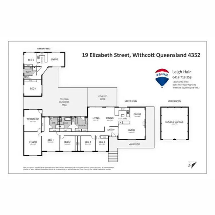 Floorplan of Homely house listing, 19 Elizabeth Street, Withcott QLD 4352