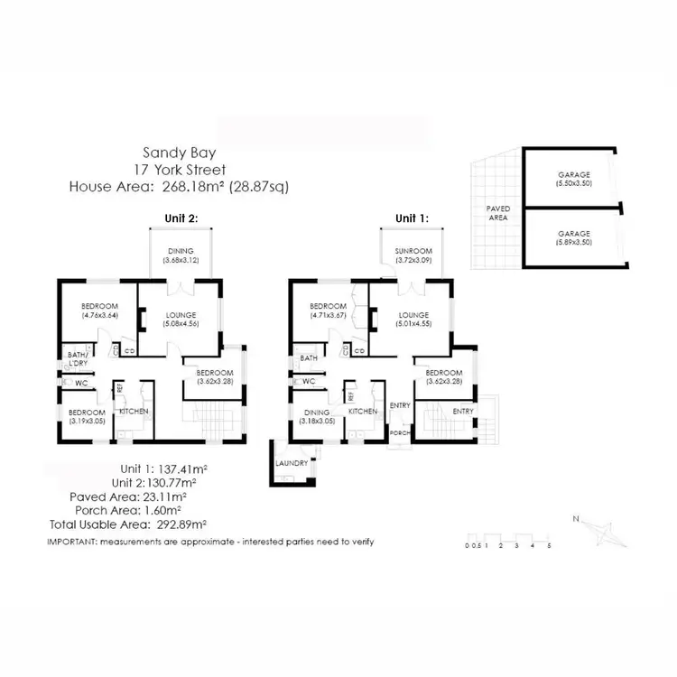 Floorplan of Homely apartment listing, 2/17 York Street, Sandy Bay TAS 7005