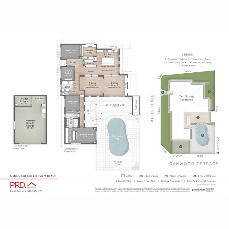 Floorplan of Homely house listing, 5 Oakwood Tce, Palm Beach QLD 4221