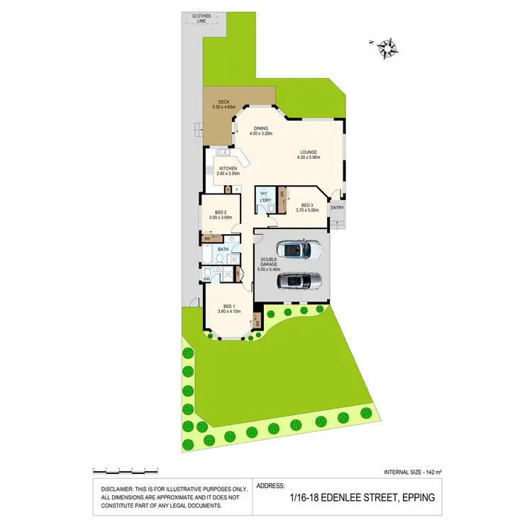 Floorplan of Homely villa listing, 1/16-18 Edenlee Street, Epping NSW 2121