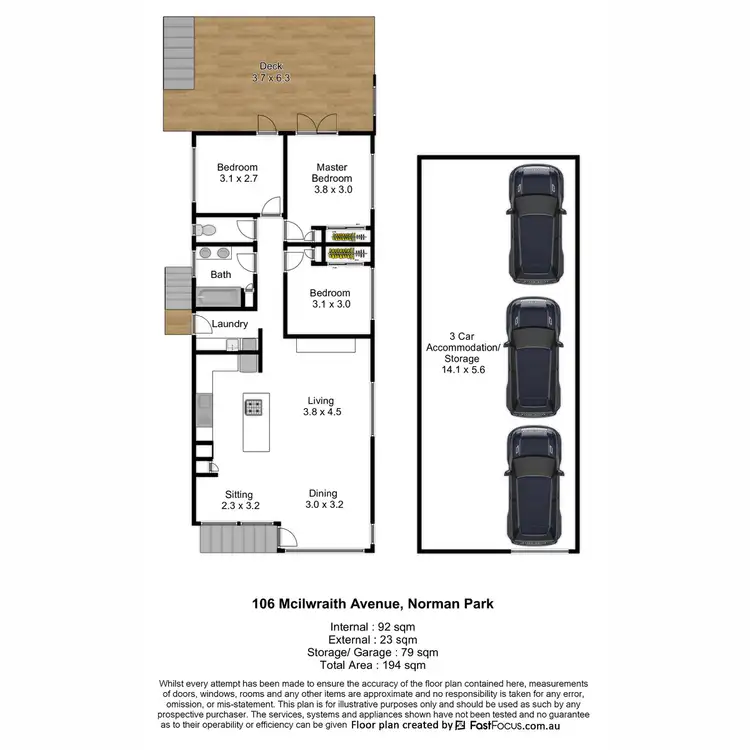 Floorplan of Homely house listing, 106 McIlwraith Avenue, Norman Park QLD 4170