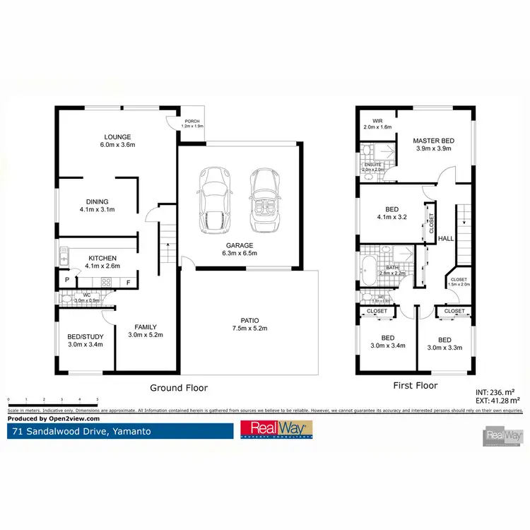 Floorplan of Homely house listing, 71 Sandalwood Drive, Yamanto QLD 4305