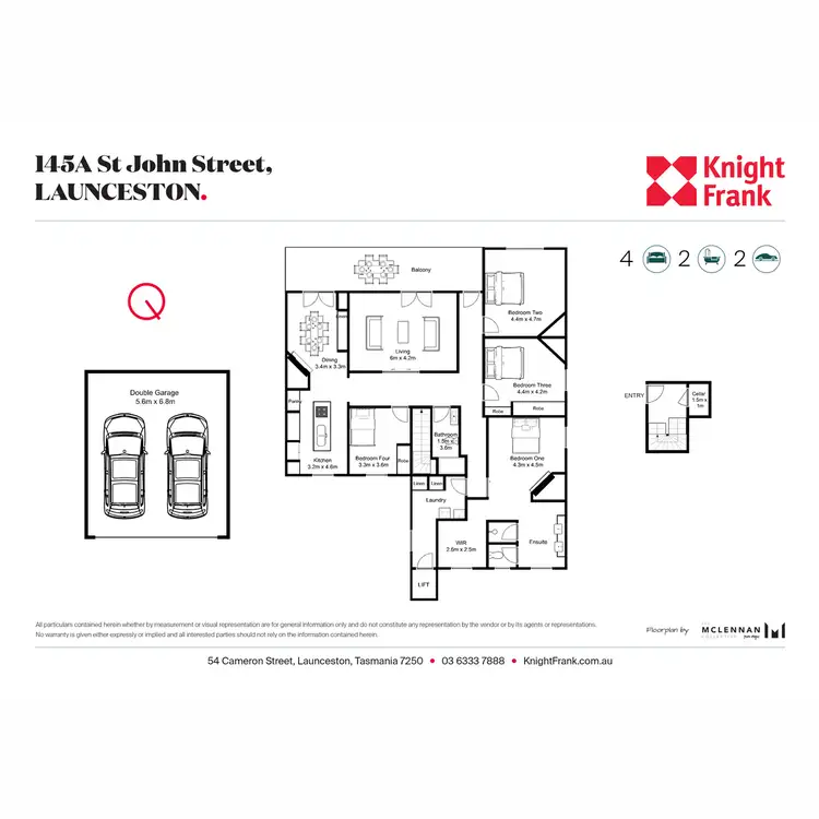 Floorplan of Homely house listing, 145 A St John Street, Launceston TAS 7250