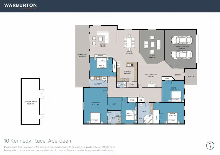 Floorplan of Homely house listing, 10 Kennedy Place, Aberdeen NSW 2336