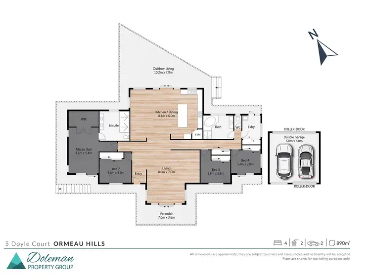 Floorplan of Homely house listing, 5 Doyle Court, Ormeau Hills QLD 4208