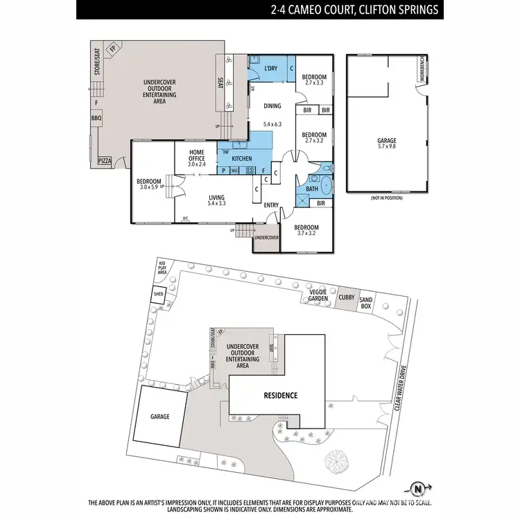 Floorplan of Homely house listing, 2-4 Cameo Court, Clifton Springs VIC 3222