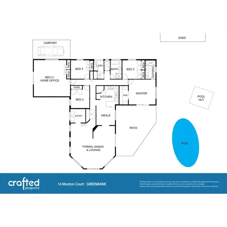 Floorplan of Homely house listing, 14 Muston Court, Greenbank QLD 4124