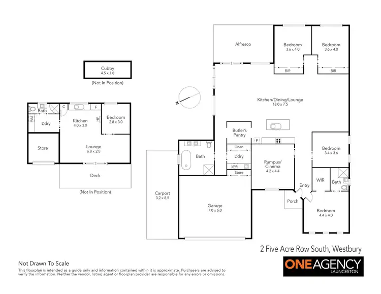 Floorplan of Homely house listing, 2 Five Acre South Row, Westbury TAS 7303