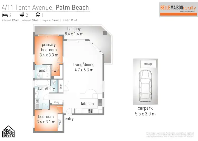 Floorplan of Homely apartment listing, 4/11 Tenth Avenue, Palm Beach QLD 4221