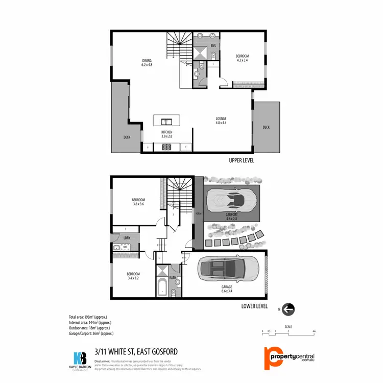 Floorplan of Homely townhouse listing, 3/11 White Street, East Gosford NSW 2250