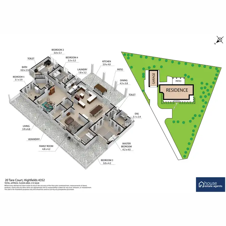 Floorplan of Homely house listing, 20 Tara Court, Highfields QLD 4352