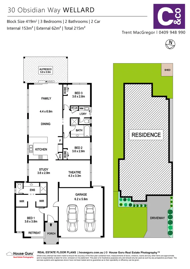 Floorplan of Homely house listing, 30 Obsidian Way, Wellard WA 6170