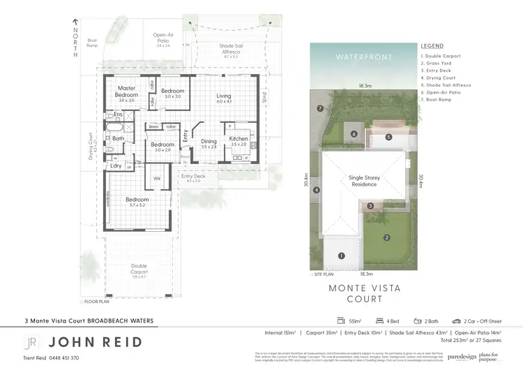 Floorplan of Homely house listing, 3 Monte Vista Court, Broadbeach Waters QLD 4218