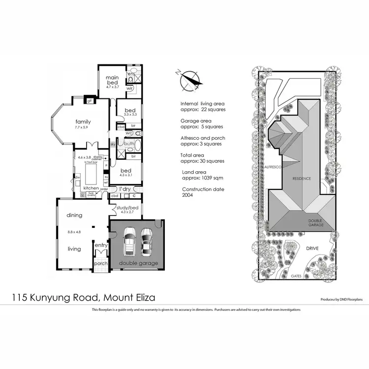 Floorplan of Homely house listing, 115 Kunyung Road, Mount Eliza VIC 3930