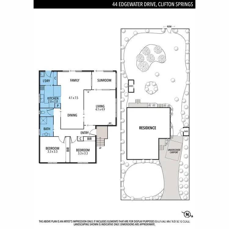 Floorplan of Homely house listing, 44 Edgewater Drive, Clifton Springs VIC 3222