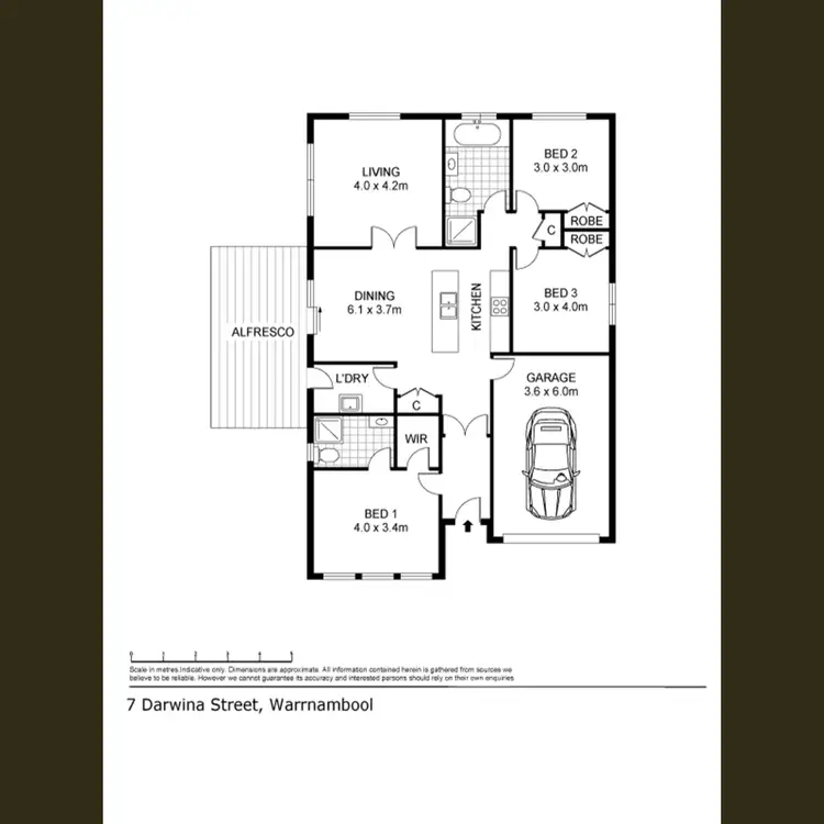 Floorplan of Homely house listing, 7 Darwinia Street, Dennington VIC 3280