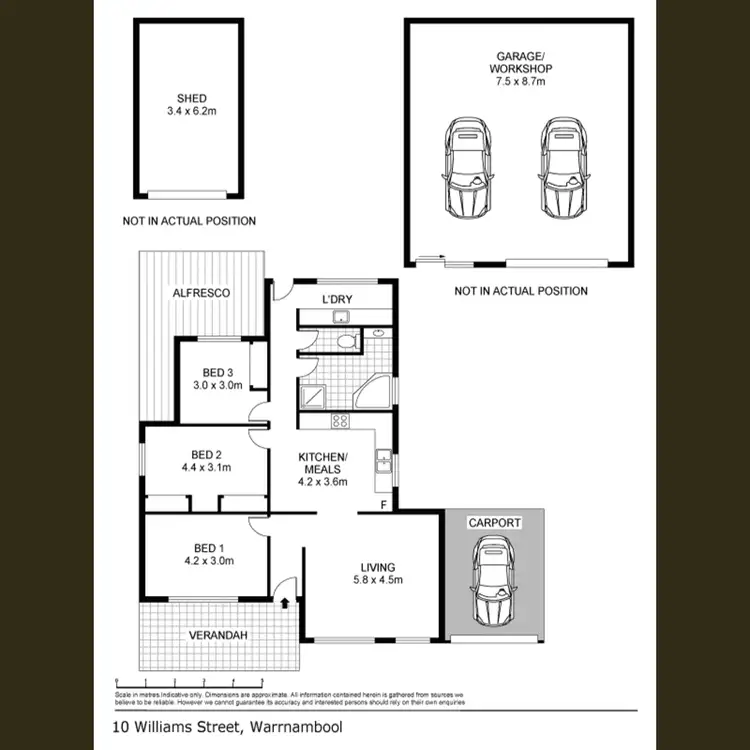 Floorplan of Homely house listing, 10 William Street, Warrnambool VIC 3280
