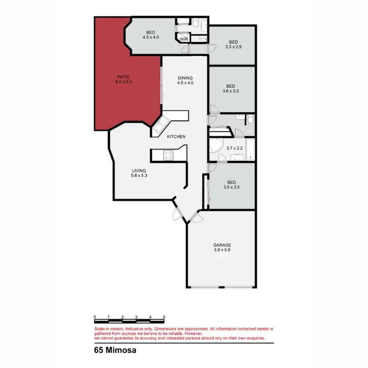Floorplan of Homely house listing, 65 Mimosa Crescent, Currimundi QLD 4551