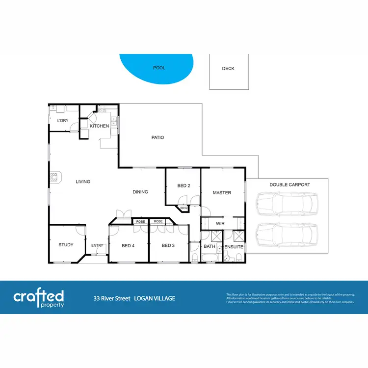 Floorplan of Homely rural property listing, 33 River Street, Logan Village QLD 4207