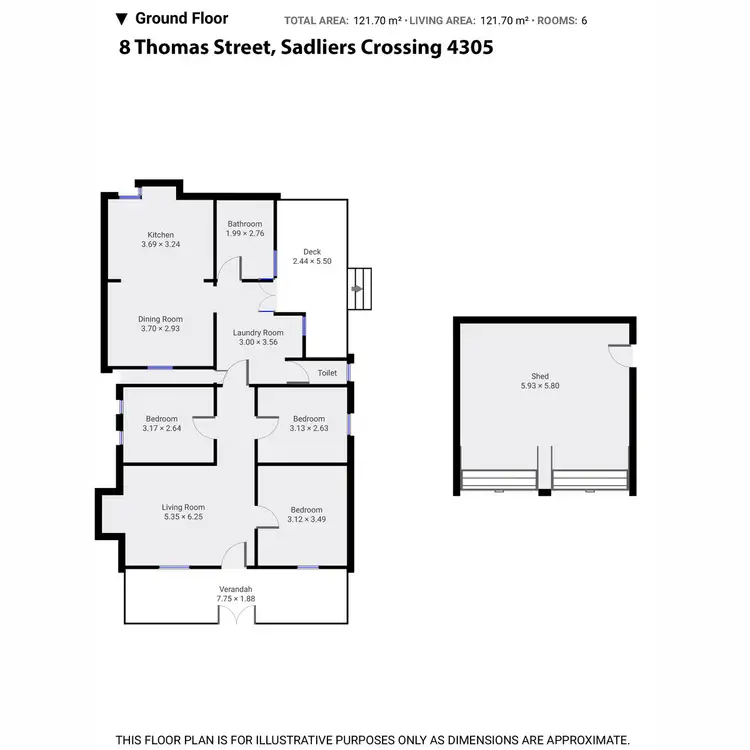Floorplan of Homely house listing, 8 Thomas Street, Sadliers Crossing QLD 4305