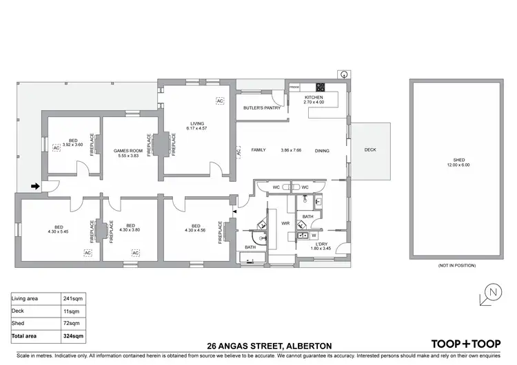 Floorplan of Homely house listing, 26 Angas Street, Alberton SA 5014