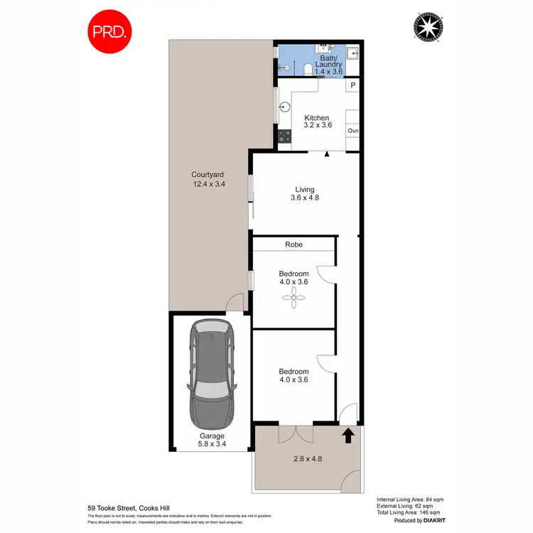 Floorplan of Homely house listing, 59 Tooke Street, Cooks Hill NSW 2300