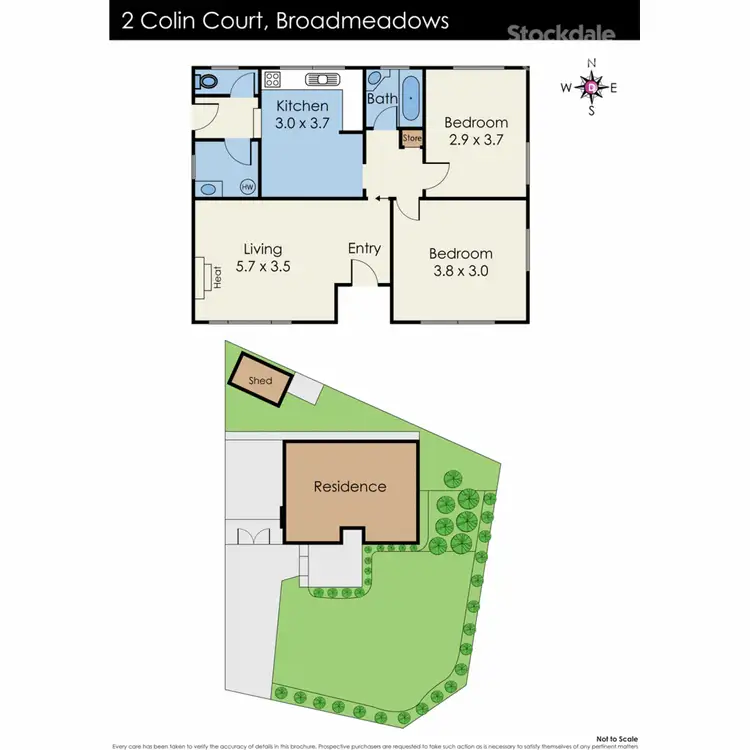 Floorplan of Homely house listing, 2 Colin Court, Broadmeadows VIC 3047