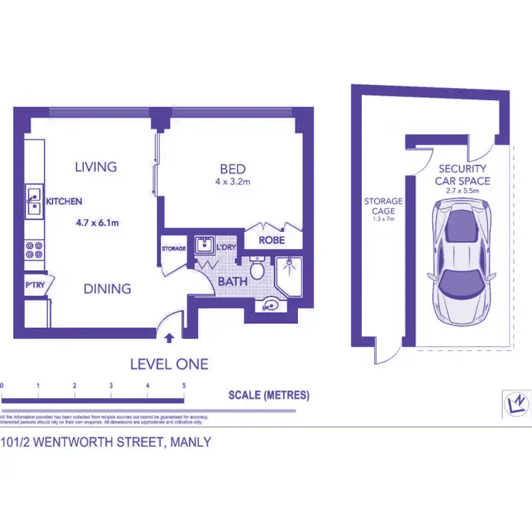 Floorplan of Homely apartment listing, 101/2 Wentworth Street, Manly NSW 2095