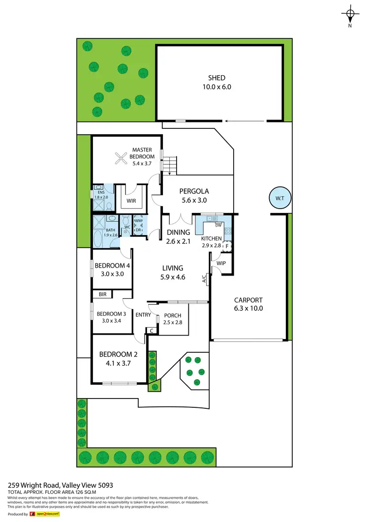 Floorplan of Homely house listing, 259 Wright Road, Valley View SA 5093