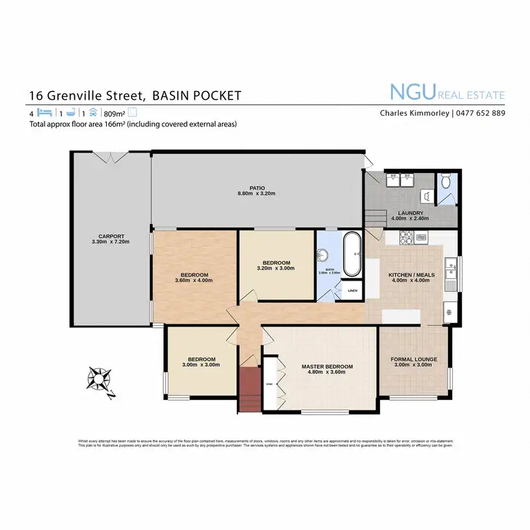 Floorplan of Homely house listing, 16 Grenville Street, Basin Pocket QLD 4305