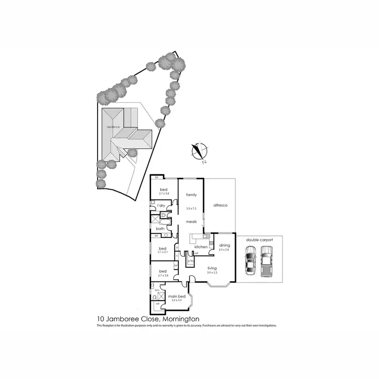 Floorplan of Homely house listing, 10 Jamboree Close, Mornington VIC 3931