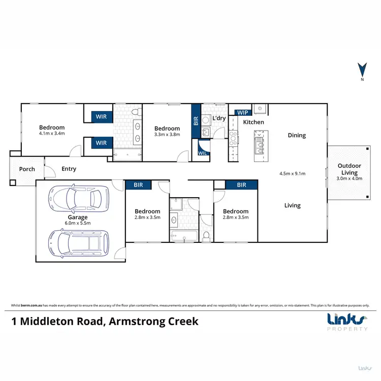 Floorplan of Homely house listing, 1 Middleton Road, Armstrong Creek VIC 3217