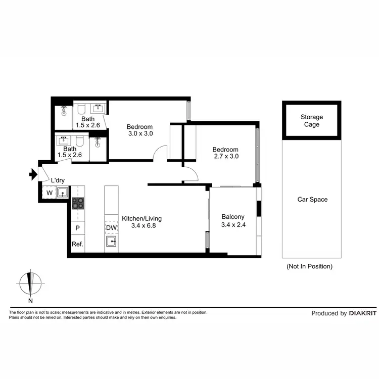 Floorplan of Homely apartment listing, 105/14 David Street, Richmond VIC 3121