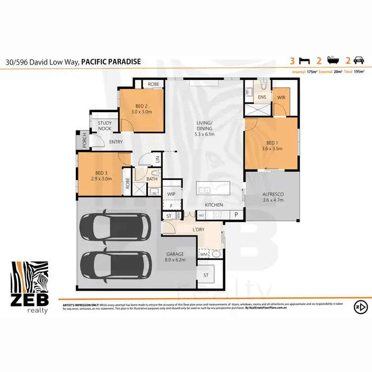 Floorplan of Homely house listing, 30/596 David Low Way, Pacific Paradise QLD 4564