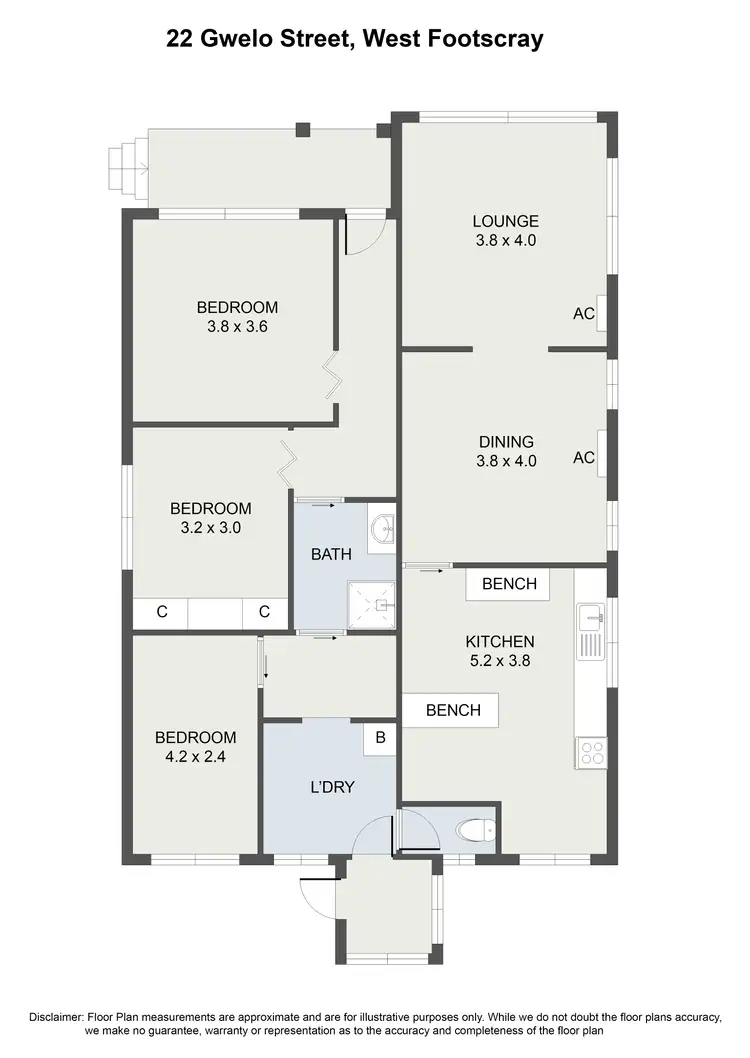 Floorplan of Homely house listing, 22 Gwelo Street, West Footscray VIC 3012