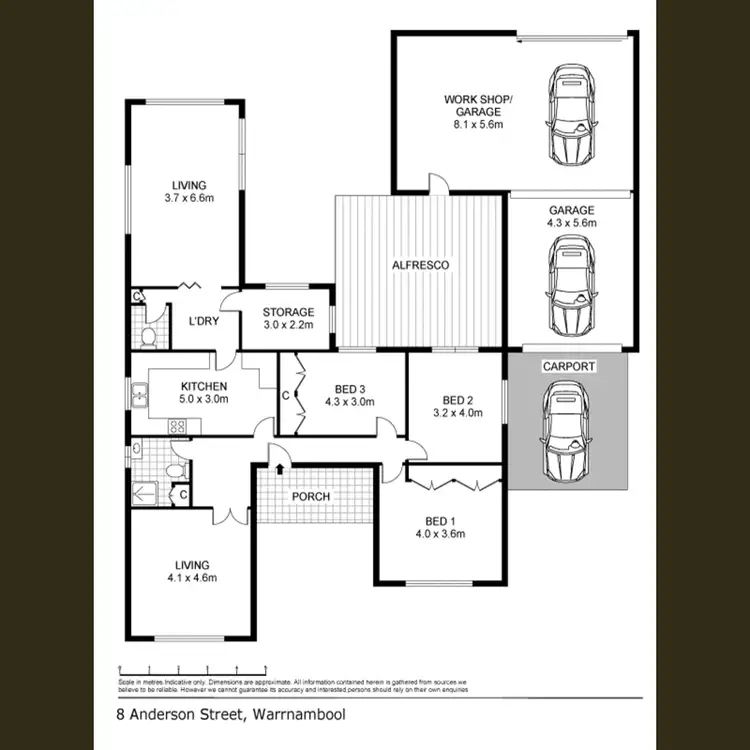 Floorplan of Homely house listing, 8 Anderson Street, Warrnambool VIC 3280