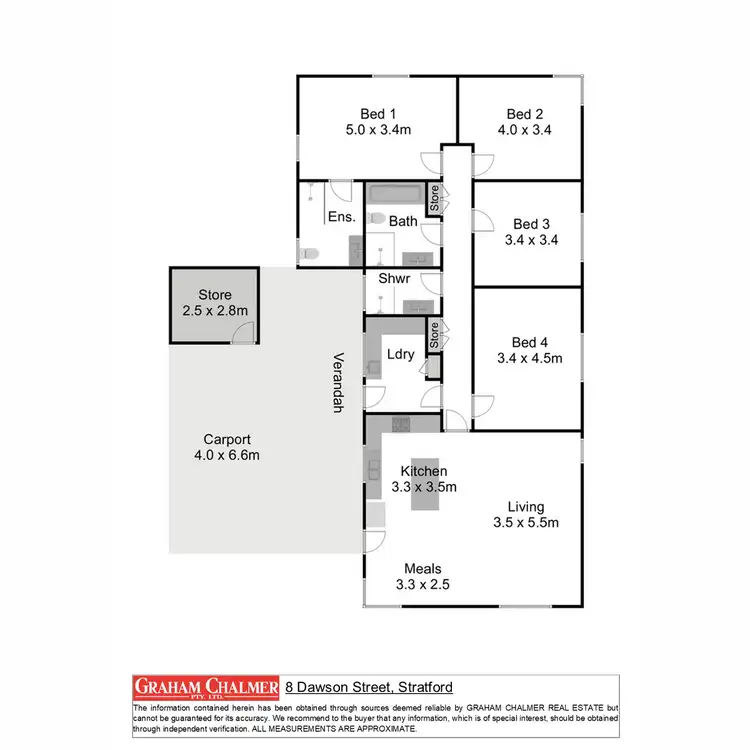 Floorplan of Homely house listing, 8 Dawson Street, Stratford VIC 3862