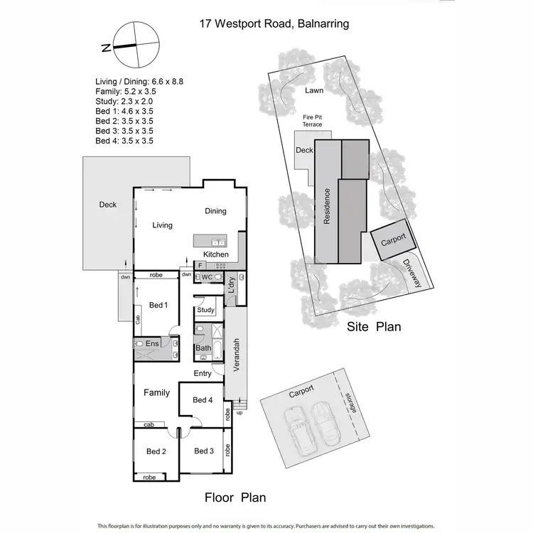 Floorplan of Homely house listing, 17 Westport Road, Balnarring VIC 3926
