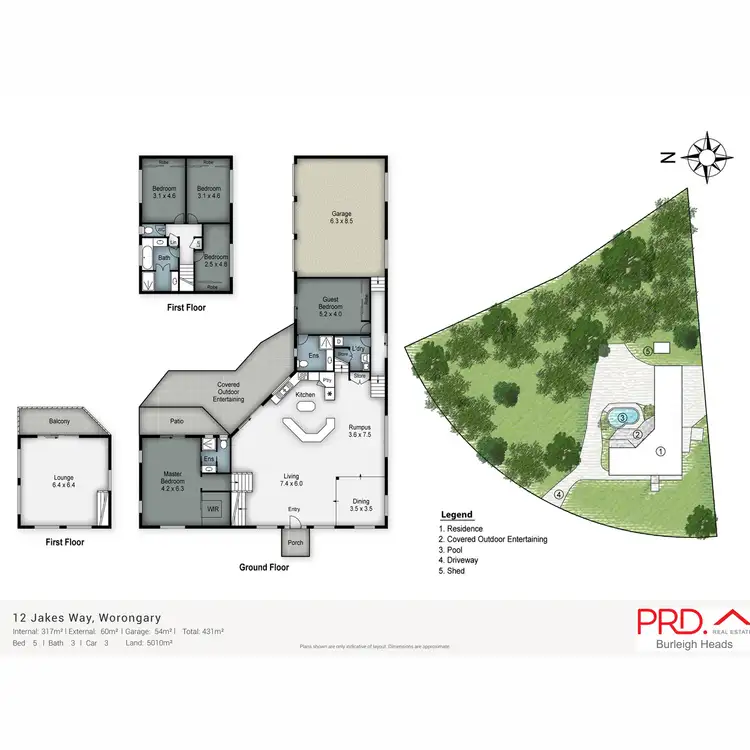 Floorplan of Homely rural property listing, 12 Jakes Way, Worongary QLD 4213