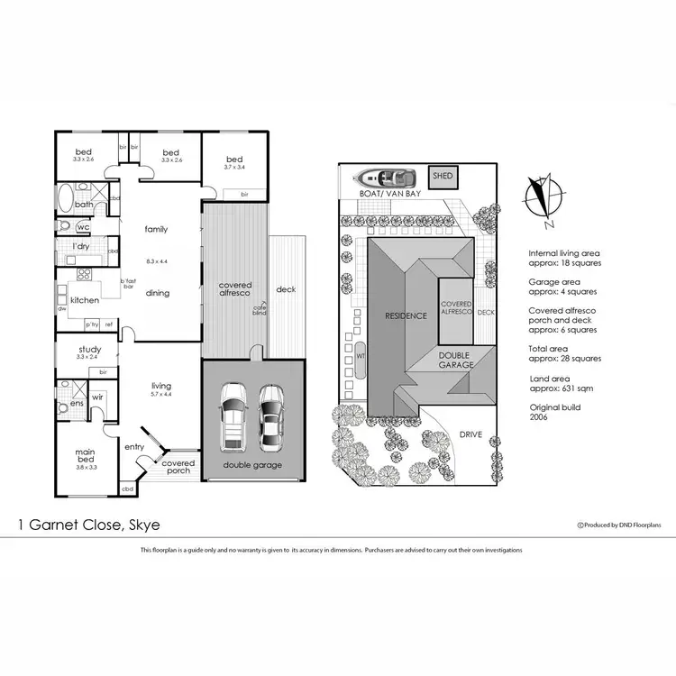 Floorplan of Homely house listing, 1 Garnet Close, Skye VIC 3977