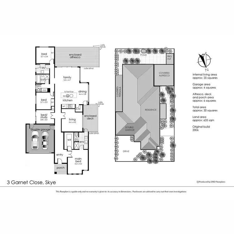 Floorplan of Homely house listing, 3 Garnet Close, Skye VIC 3977