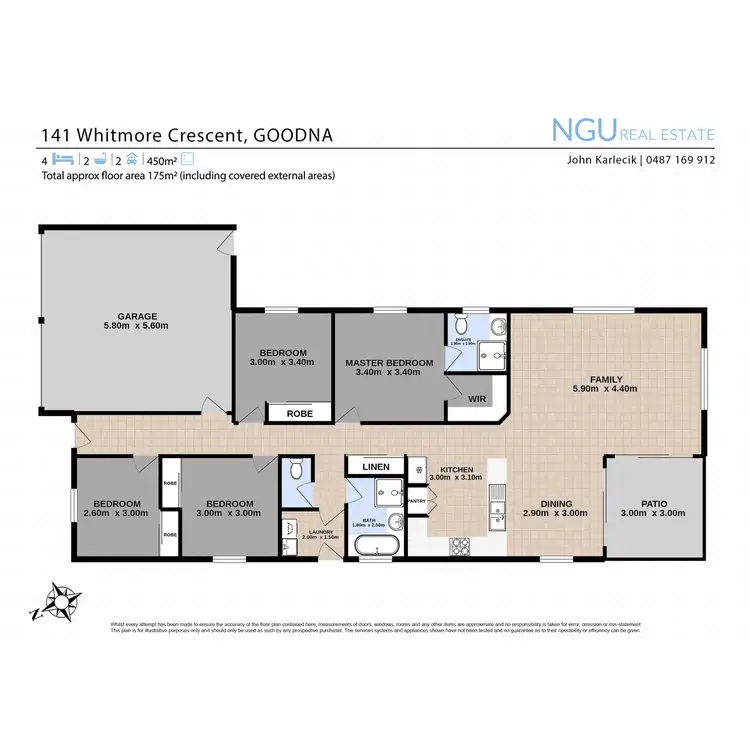 Floorplan of Homely house listing, 141 Whitmore Crescent, Goodna QLD 4300