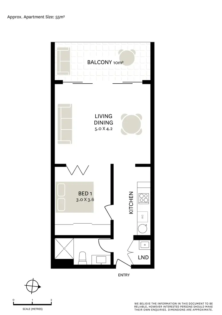 Floorplan of Homely apartment listing, 16G/268 Pitt Street, Waterloo NSW 2017