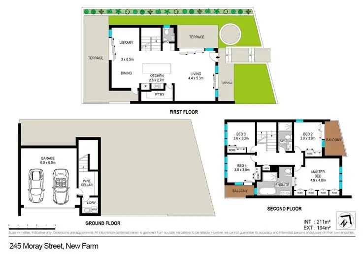 Floorplan of Homely house listing, 245 Moray Street, New Farm QLD 4005