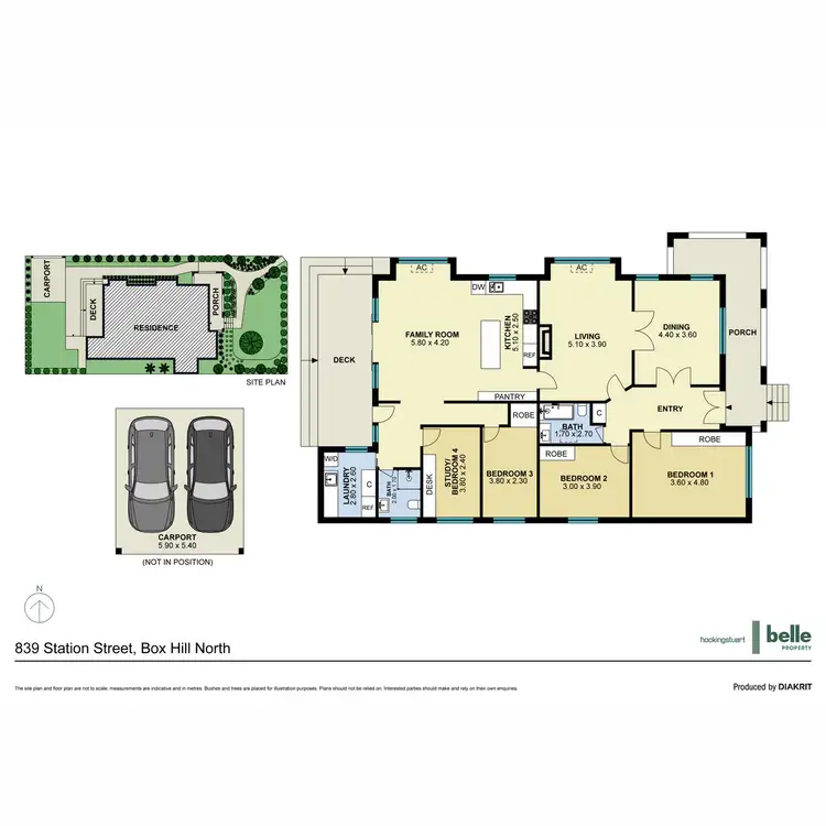 Floorplan of Homely house listing, 839 Station Street, Box Hill North VIC 3129