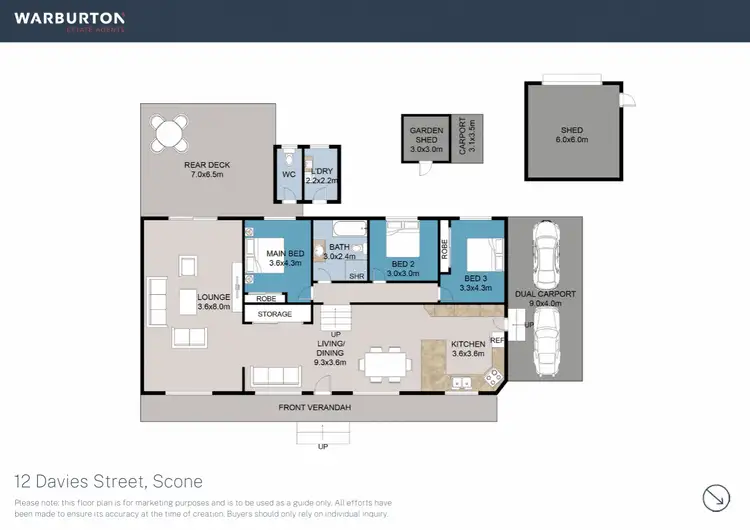 Floorplan of Homely house listing, 12 Davies Street, Scone NSW 2337
